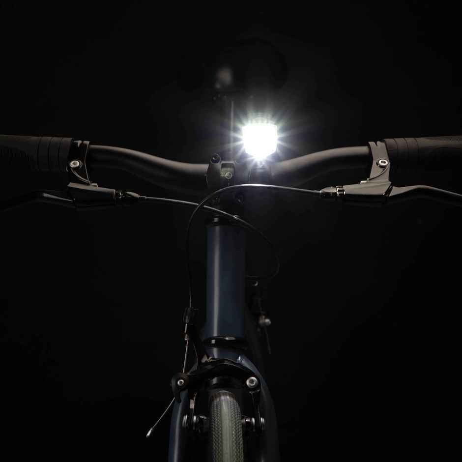 Decathlon Front And Back With Battery Cycling Light Set | Black & Red