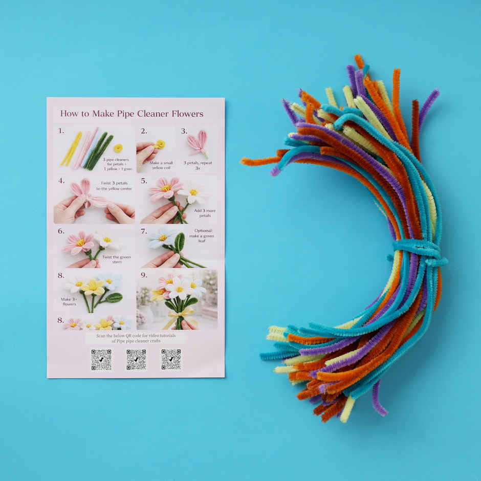 DIY Pipe Craft Kit | Creative Kit for Making Decorative Artwork | Oye Happy