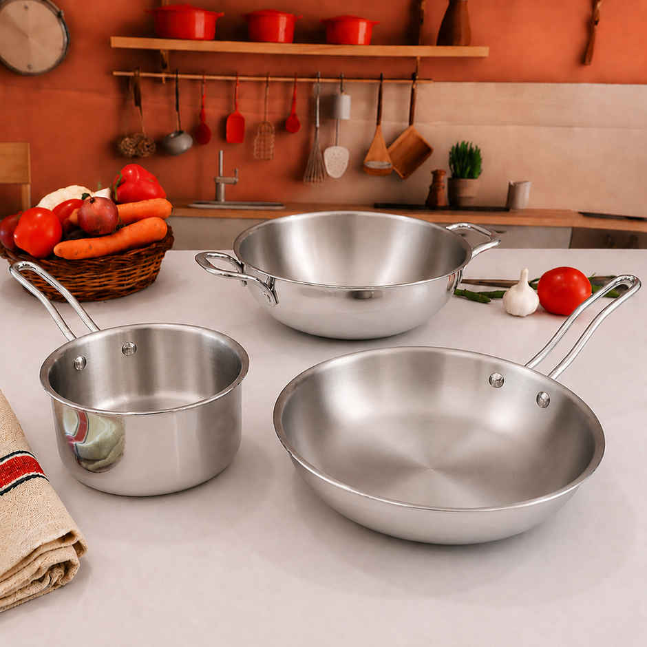 Bhalaria Triply Kadai, Fry Pan & Sauce Pan