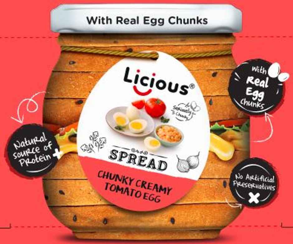 Licious Creamy Tomato Egg Spread