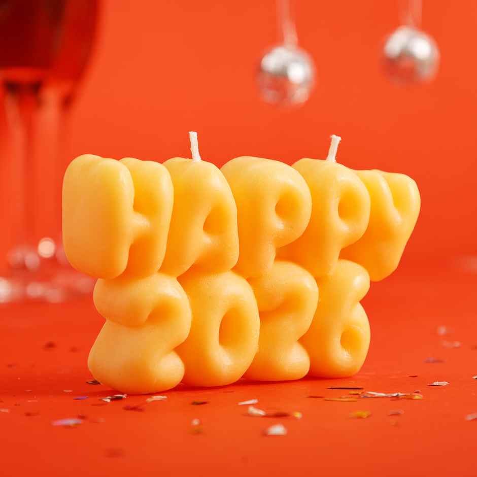 Happy 2026 Candle | Secret Santa & Christmas Gift and New Year Party Essential