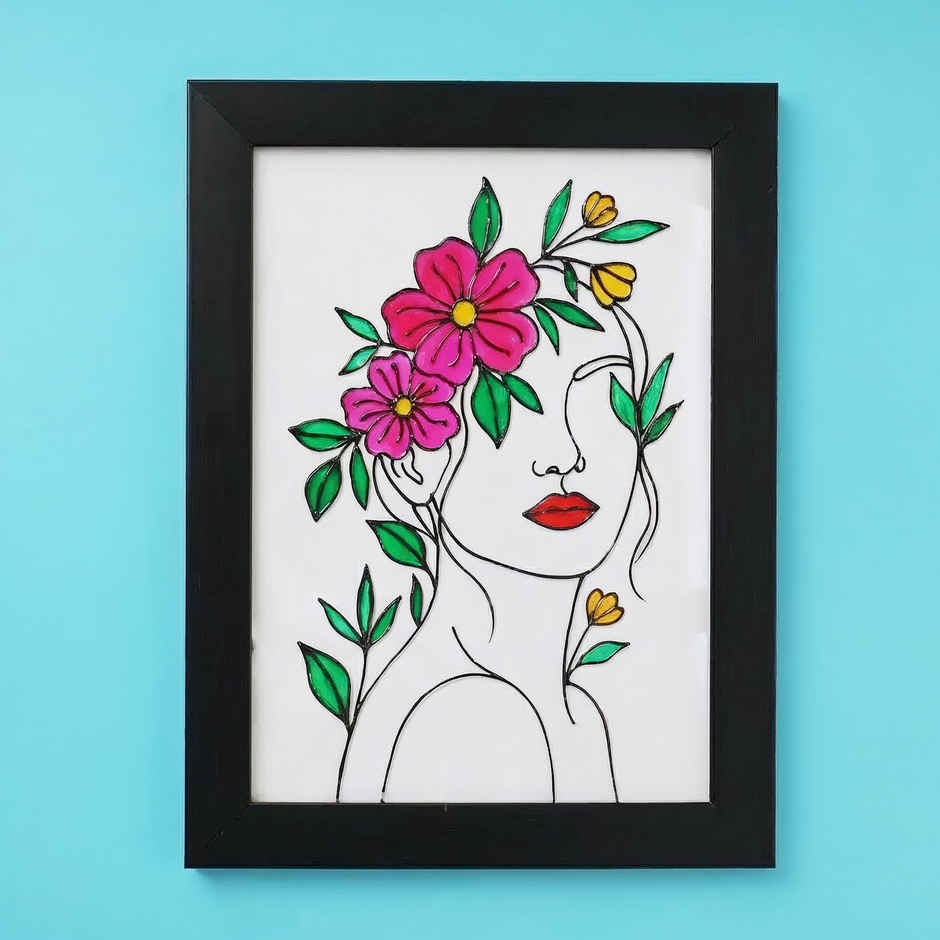 Glass Painting Kit | DIY Art Kit for Creating Custom Painted Glass Frame | Oye Happy