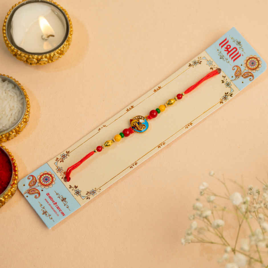 Rakhi for Brother | Lord Ganesh | Religious | Pack of 1 | Shree Rakhi