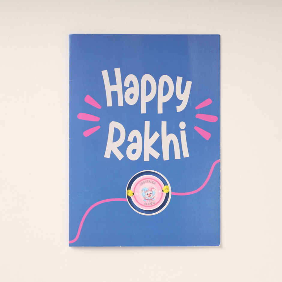 Clown Bhai Rakhi in a Cute Greeting Card | Oye Happy