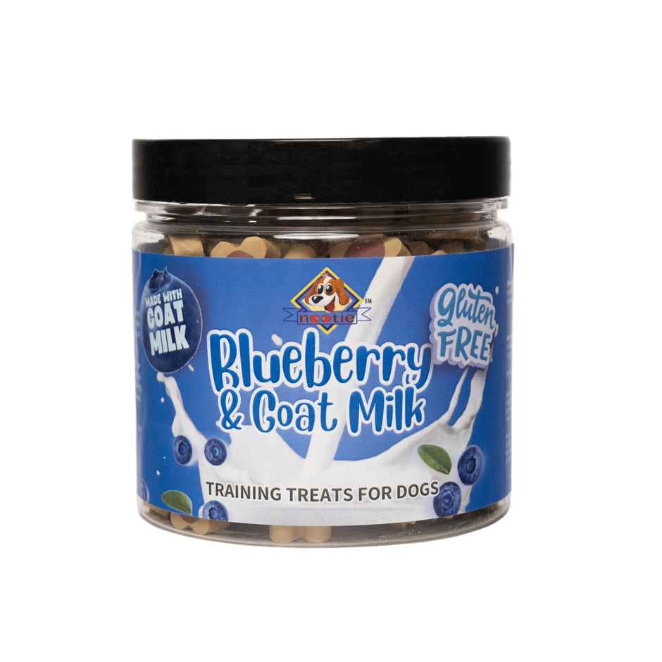 Nootie Gluten Free Training Treats For Dogs | All Life Stages Blueberry & Goat Milk Flavour