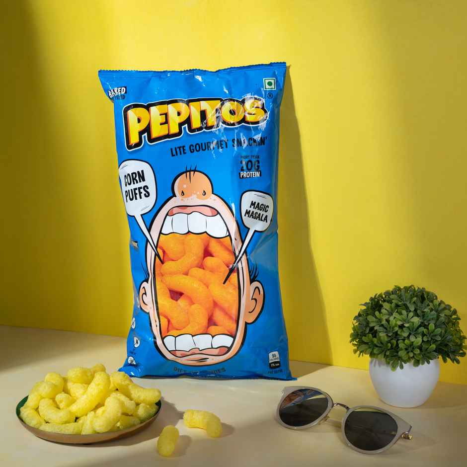 Pepitos Corn Puffs Magic Masala | Spicy & Crunchy