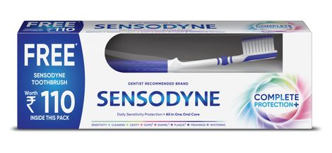 Sensodyne Toothpaste Complete Protection+ With Free Premium Soft Toothbrush