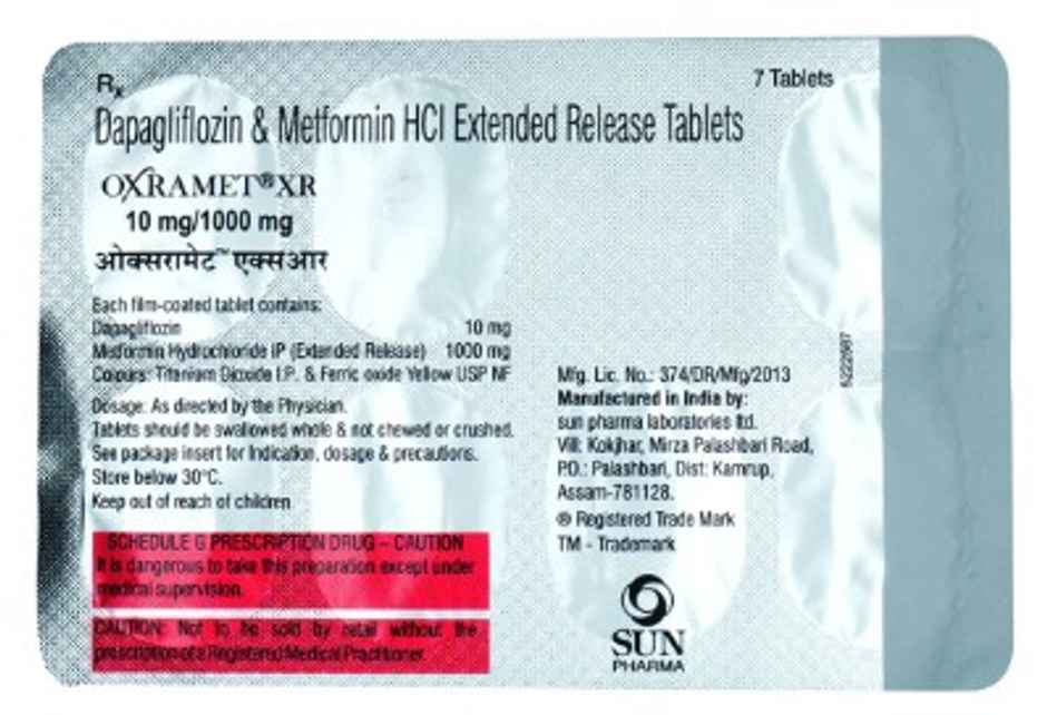 Oxramet XR 10mg/1000mg Tablet