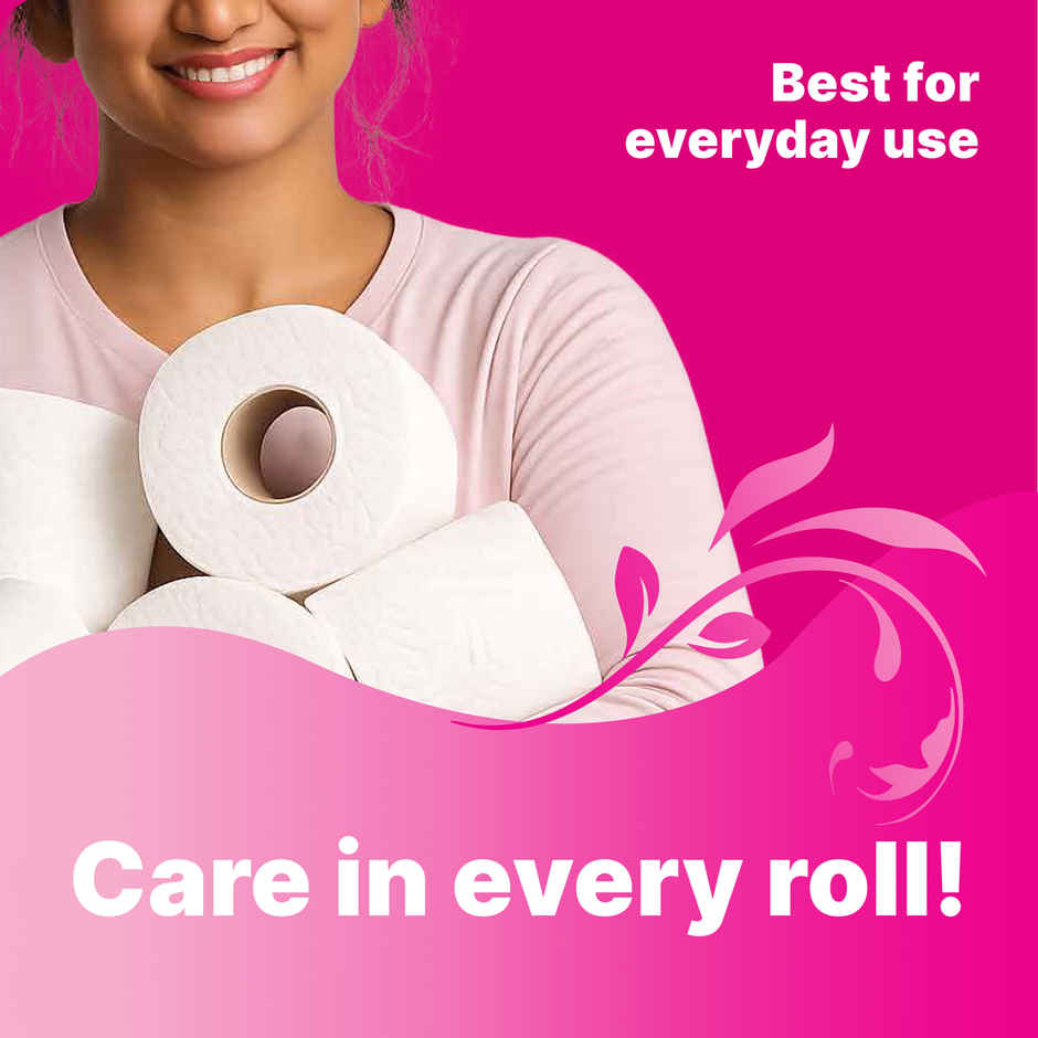 Origami 3Ply Soft Toilet Tissue Roll Super Absorbent with Anticlog Tech Pack of 6, 160 Pulls Each