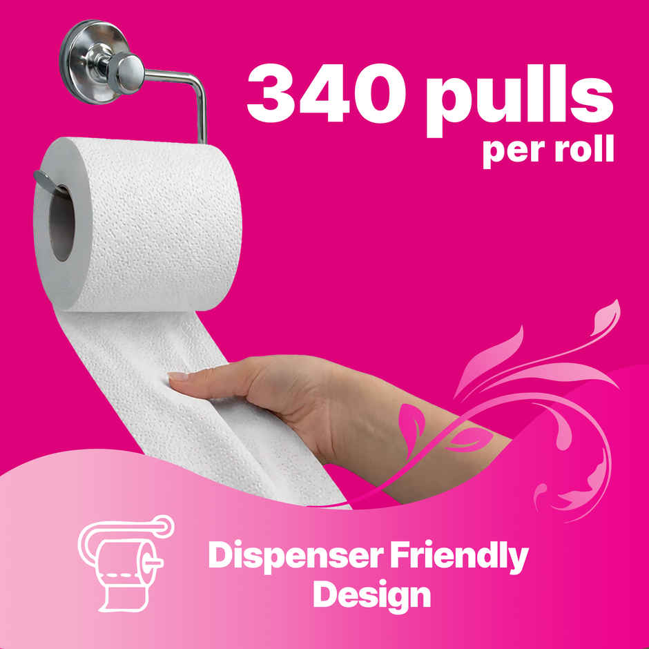 Origami 3Ply So Soft Toilet Tissue Roll | 340 Pulls