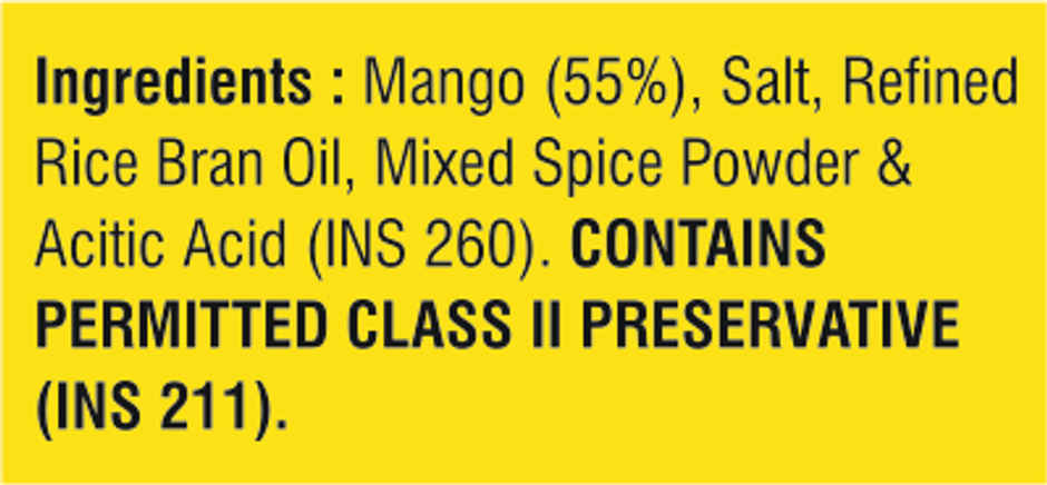 Swastiks Cut Mango Pickle