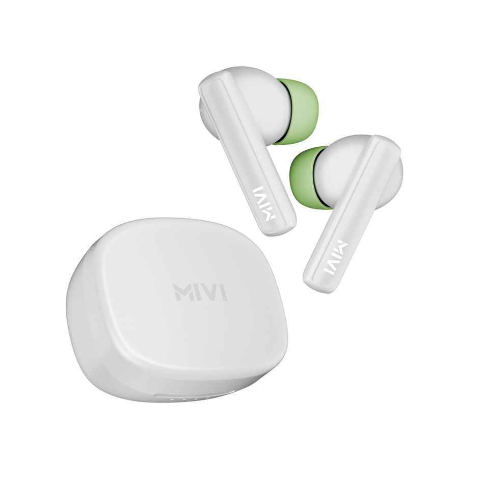 Mivi DuoPods Sync TWS, 60H Playtime, 13mm Drivers, AI ENC Calls, IPX4, BT 5.3