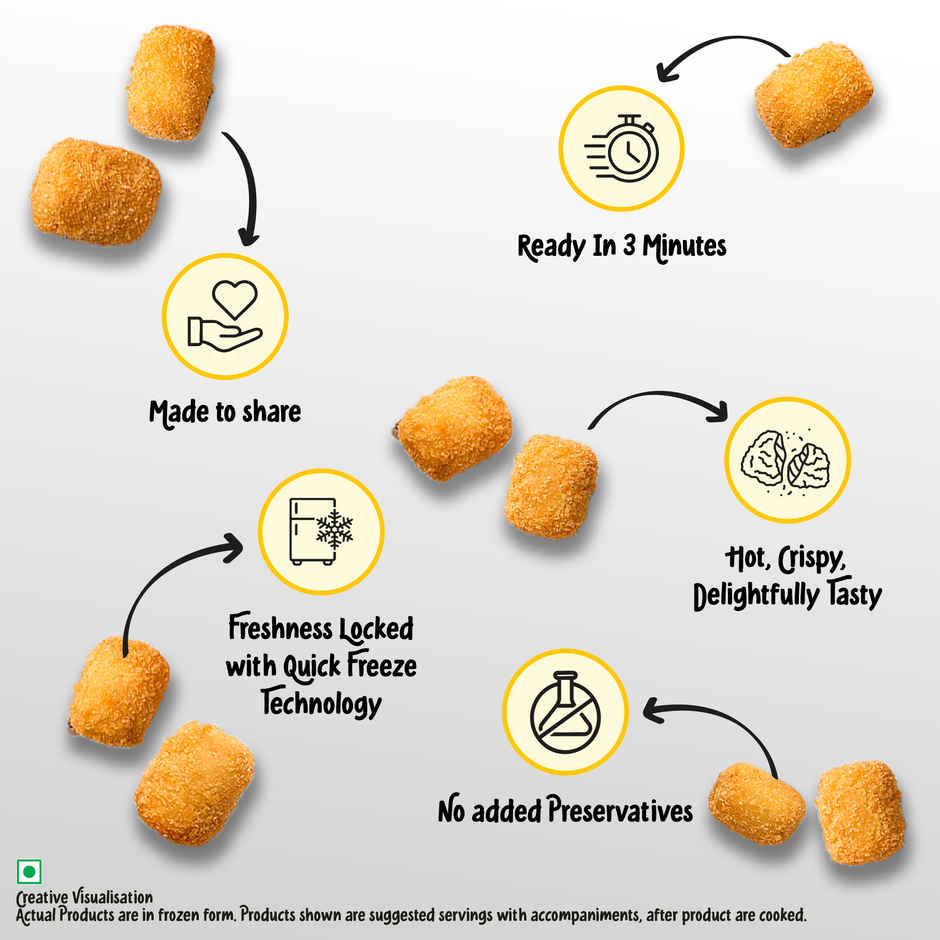 Del Monte Eggless Mayo(500gms) & Mccain Potato Cheese Shotz(250gms) Combo
