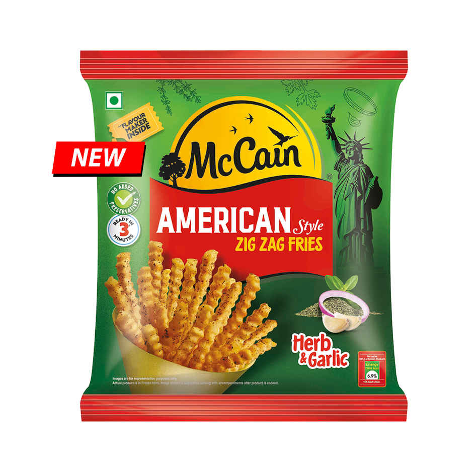 McCain American Herb & Garlic Zig Zag Fries
