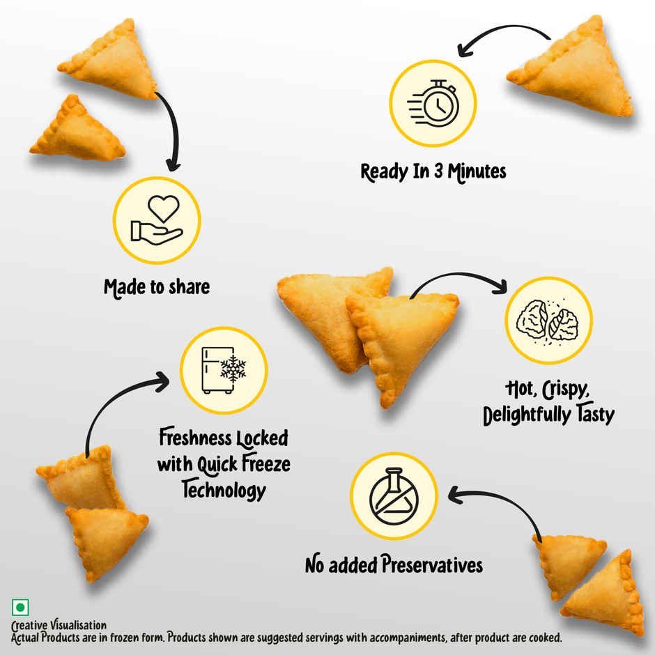 McCain Cheese Pizza Mini Samosa | Crispy Snack