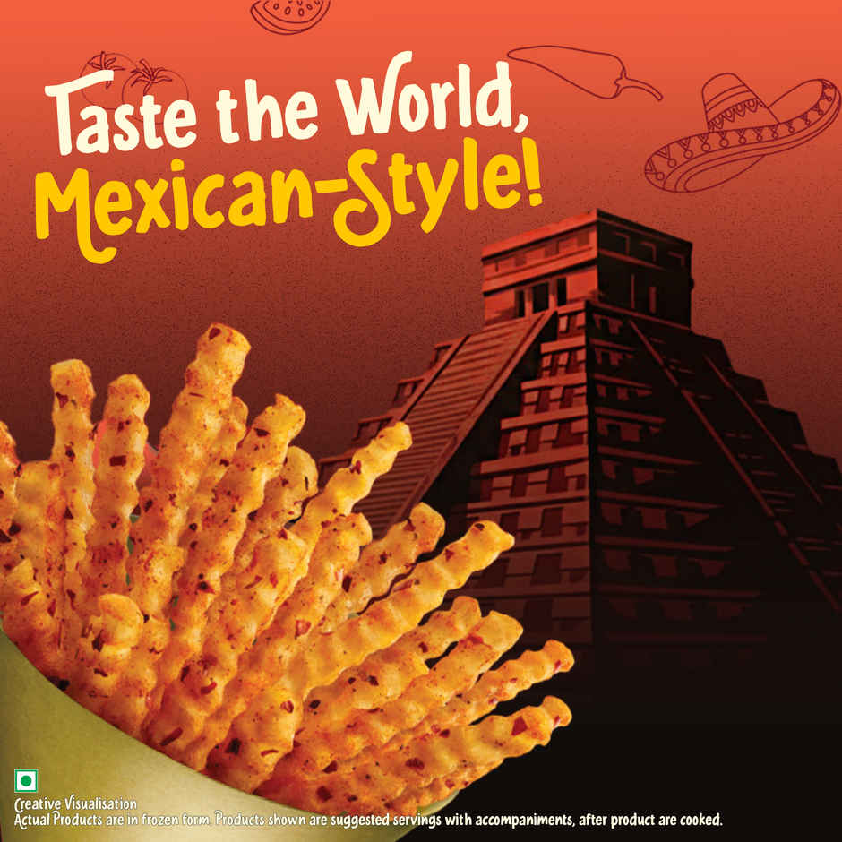 McCain Mexican Hot &Tangy Zig Zag Fries