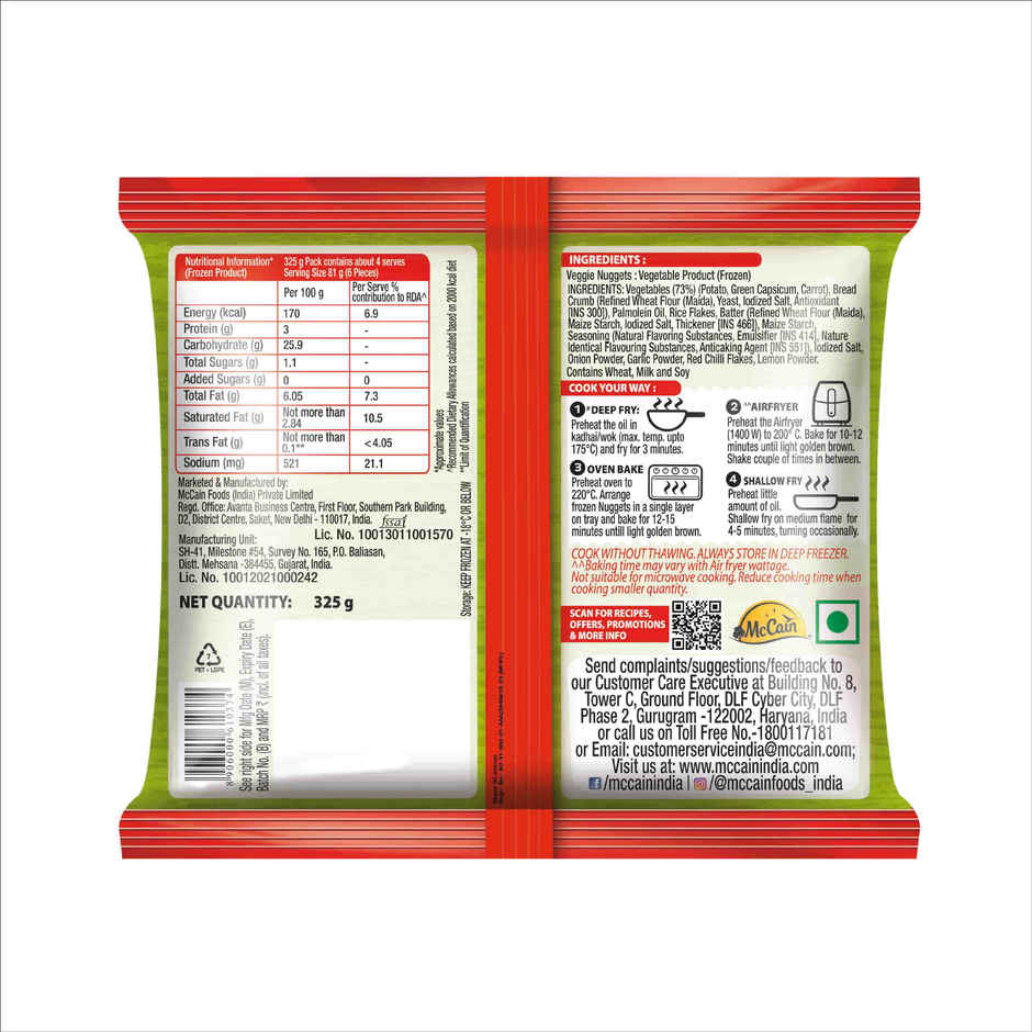 McCain Veggie - Nuggets
