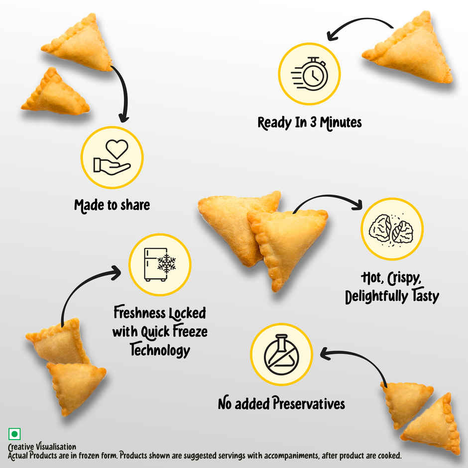 McCain Cheese Corn Mini Samosa | Crispy Snack