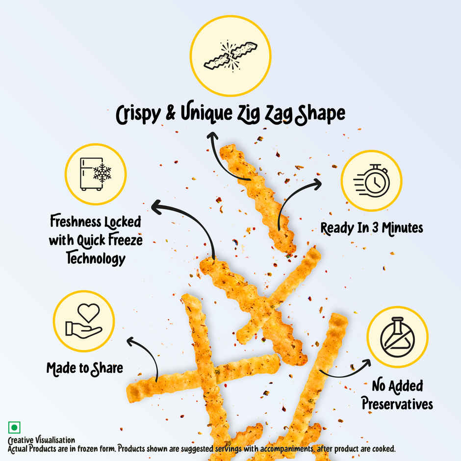 McCain Mexican Hot &Tangy Zig Zag Fries