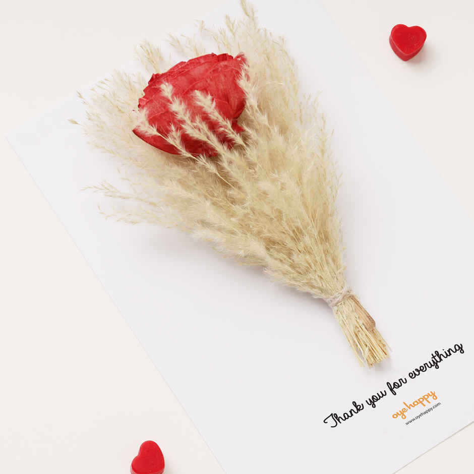 Preserved Flower Bouquet Greeting Card | Happy Mail