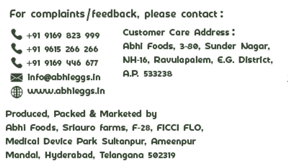 Abhi Eggs Free Range Eggs