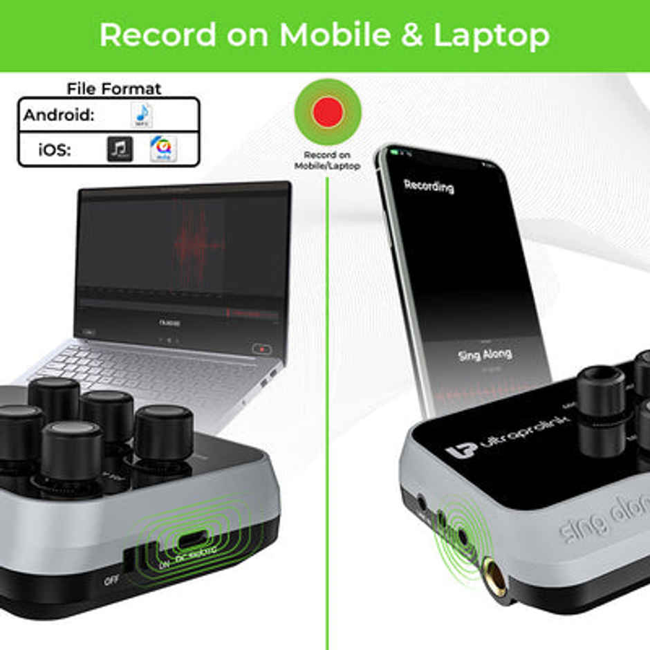 UltraProlink UM1002 SingAlong Portable Universal Wireless Karaoke Mixer with EchoDynamic Microphone