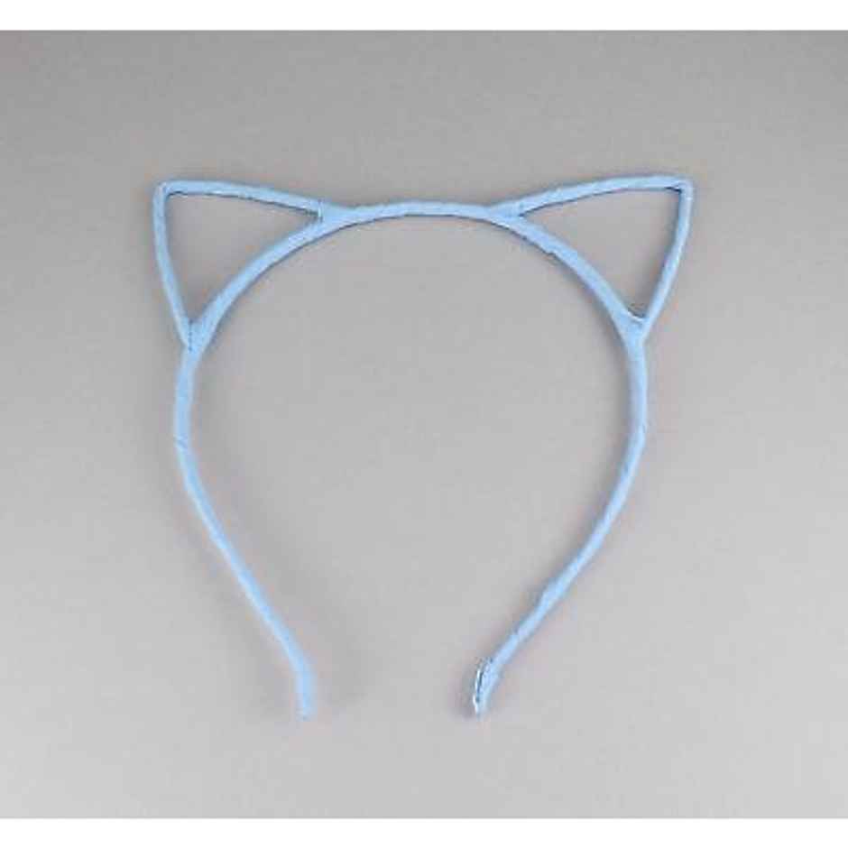 Cat Ear Headband-Black, Sky Blue Set Of 2