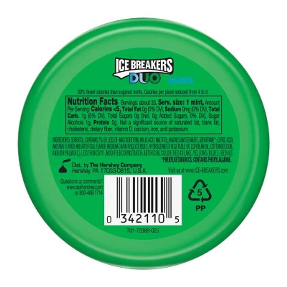 Ice Breakers Duo Fruit + Cool Mints, Watermelon