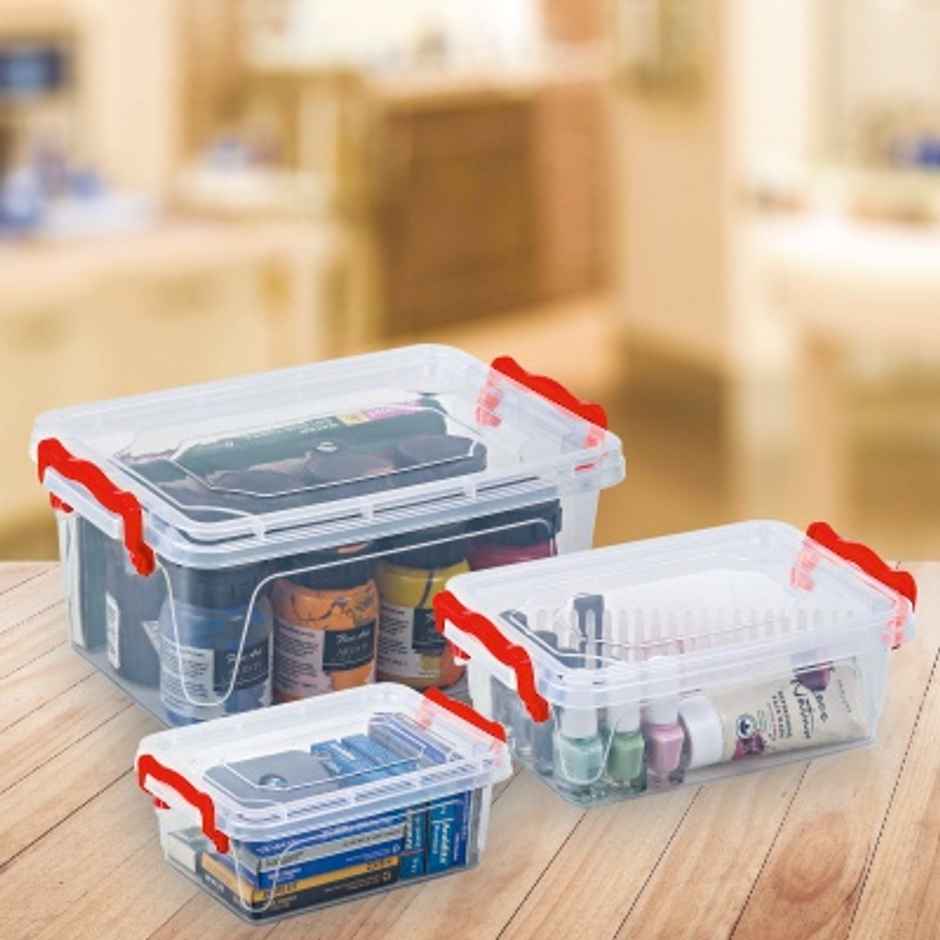 JOYO Multibox Storage Container Set of 3 (600ml, 1.2L, 3L) | Multipurpose storage Containers