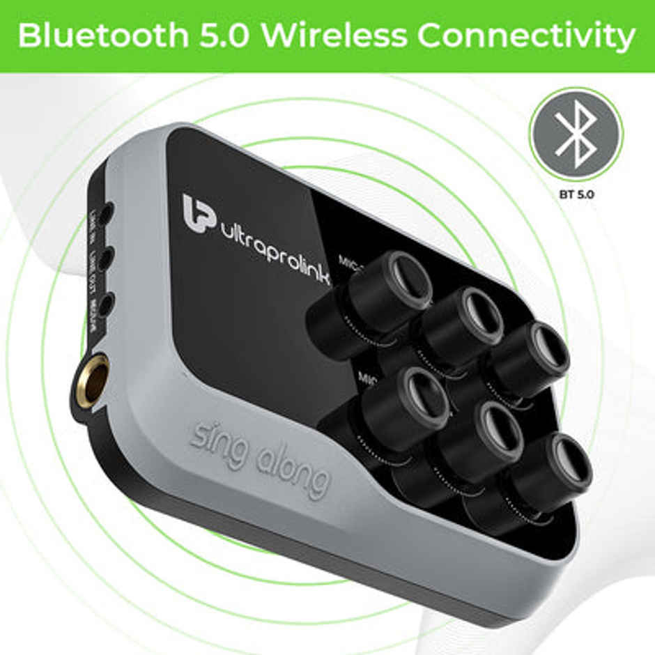 UltraProlink UM1002 SingAlong Portable Universal Wireless Karaoke Mixer with EchoDynamic Microphone