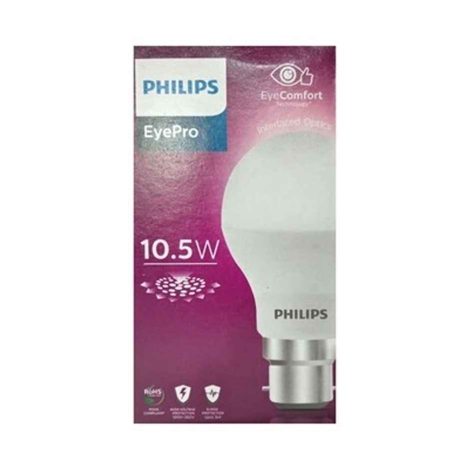 Philips 10.5 W LED Bulb Cool Day Light | 6500K | B22 Base Holder