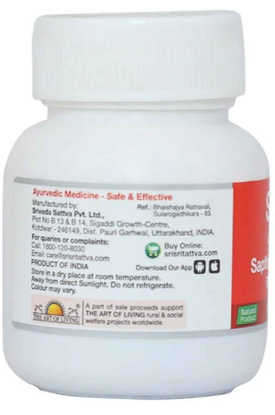 Sri Sri Tattva Sapthamruth Lauha 300mg Tablet