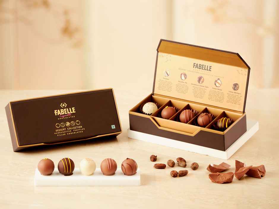 Fabelle Dessert Collection-5 Handcrafted Dessert Inspired Chocolate Truffles Combo