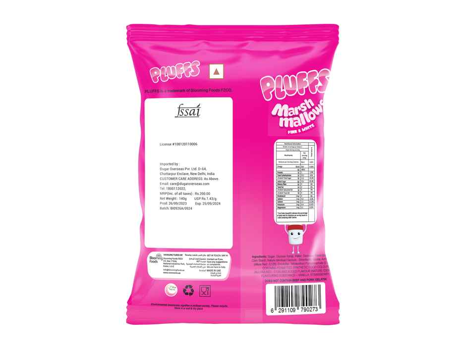 Pluffs Marshmallows Pink & White