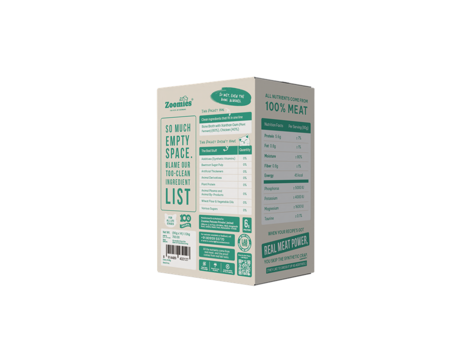 Zoomies Wet Stuff Lite Chicken in Bone Broth Cat Wet Food