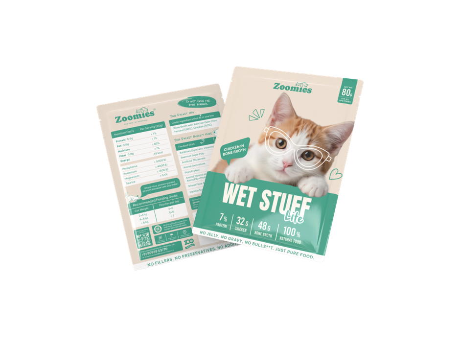 Zoomies Wet Stuff Lite Chicken in Bone Broth Cat Wet Food