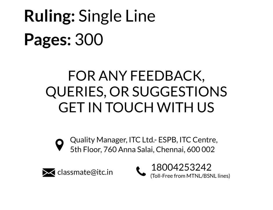 Paperkraft Single Line Executive Notebook | 300 Pages | 25 x 18 cm