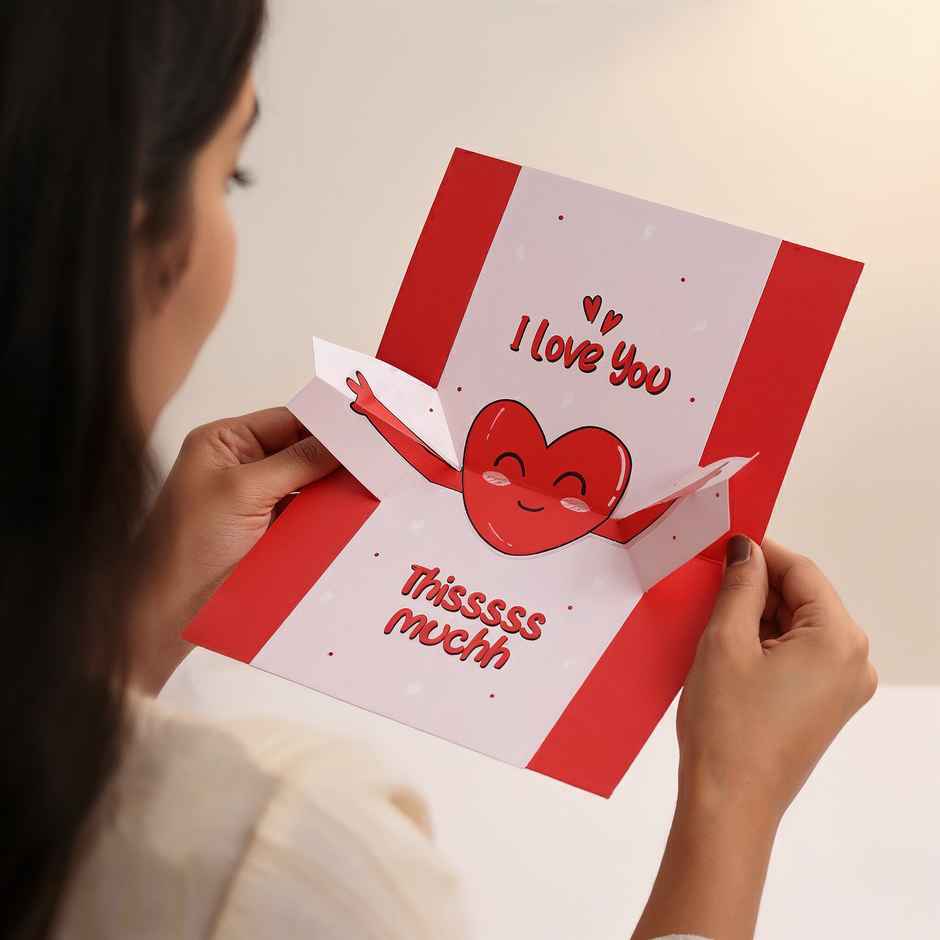 Pop-Up Hug Greeting Card - 3D Love Surprise | Oye Happy