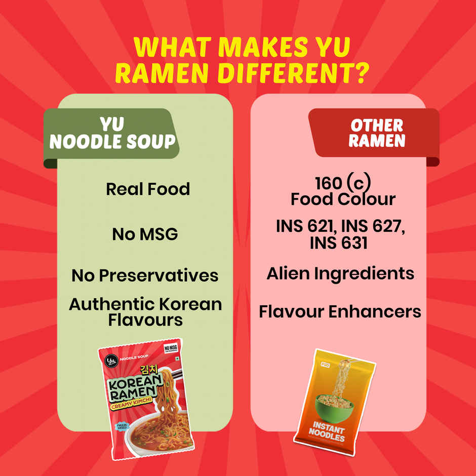 Yu Korean Ramen Creamy Kimchi Noodle Soup