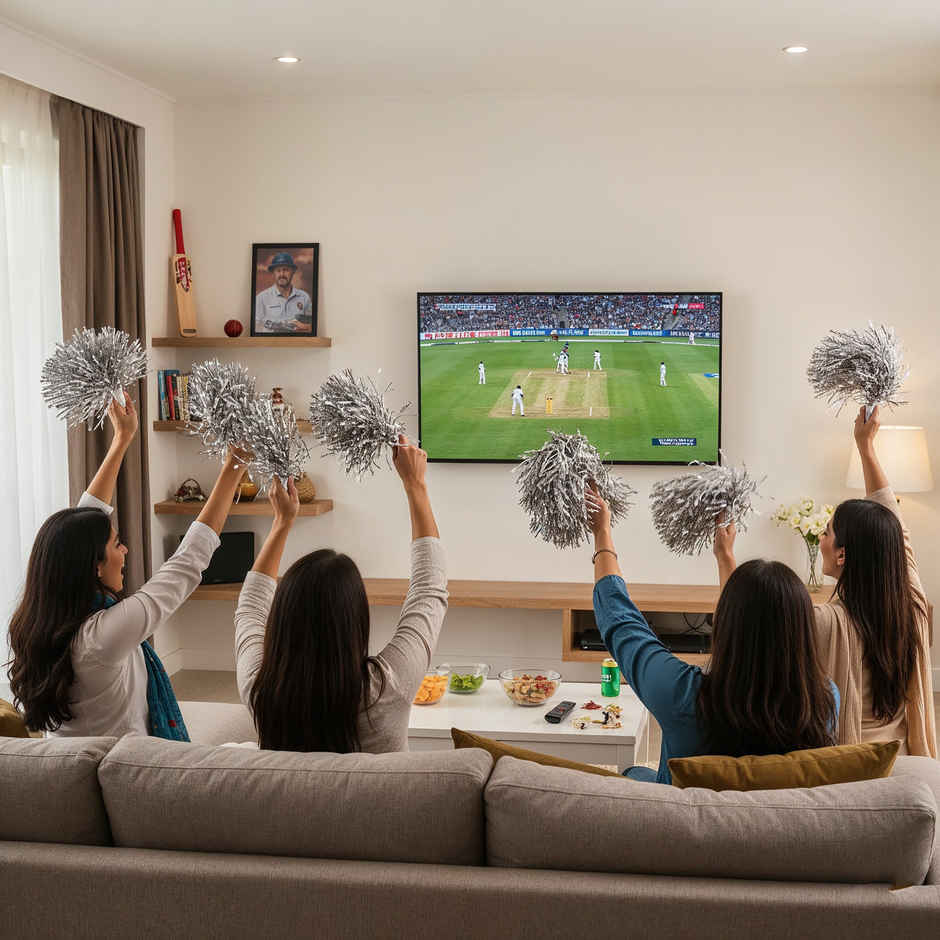 Cheerleading Pom Pom Silver | Pom Poms for Cricket Match Cheering & Sports Parties | Propcon