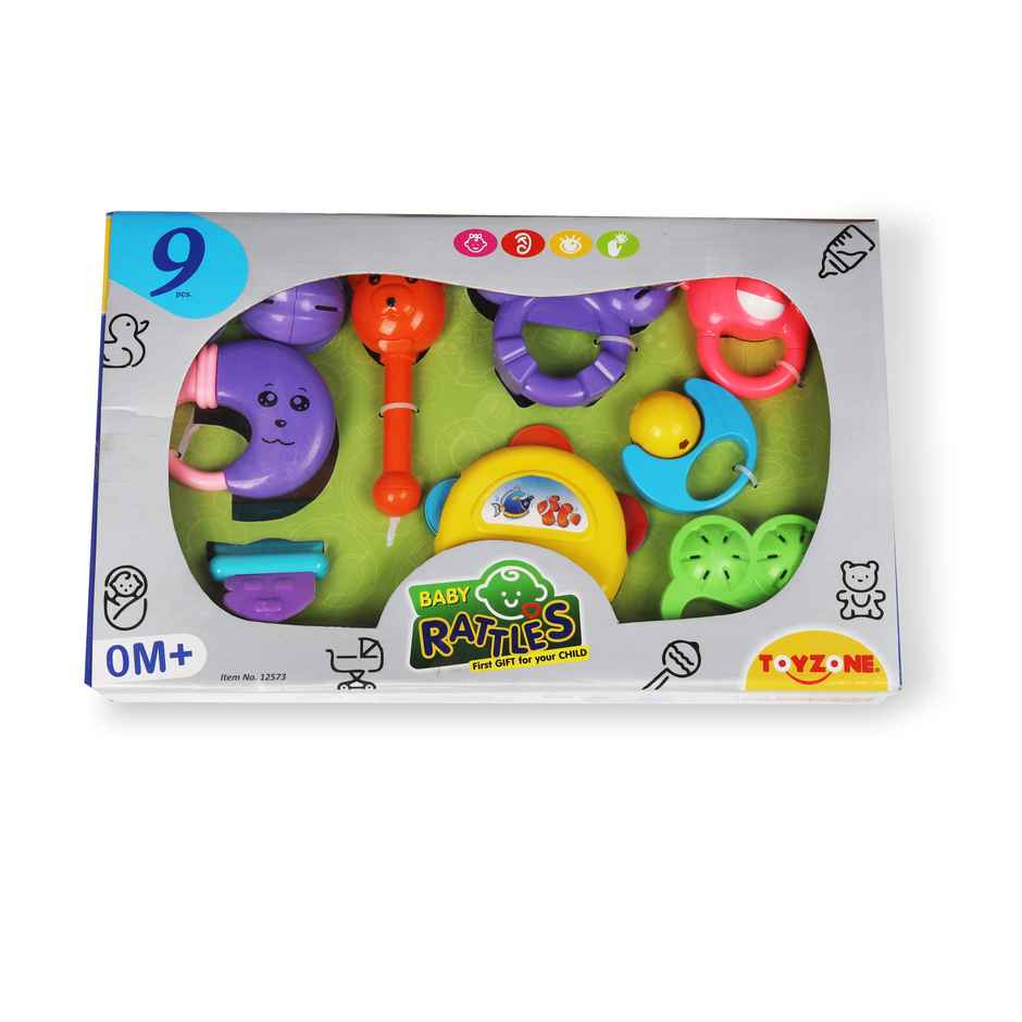 Toyzone 9 Piece Baby Rattles