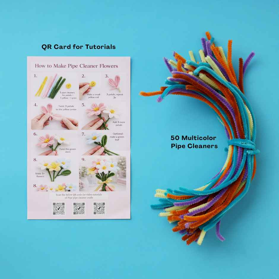 DIY Pipe Craft Kit | Creative Kit for Making Decorative Artwork | Oye Happy