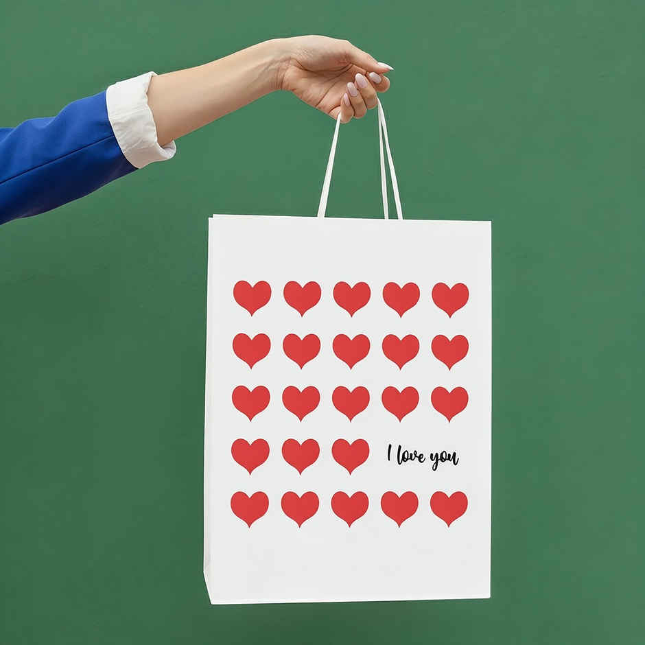 I Love You Gift Bag | Medium | 30 x 24 x 10 cm | Happy Mail