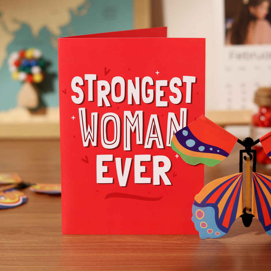 Women's Day Butterfly Card | Unique Card with a Surprise Flying Butterfly Inside | Oye Happy