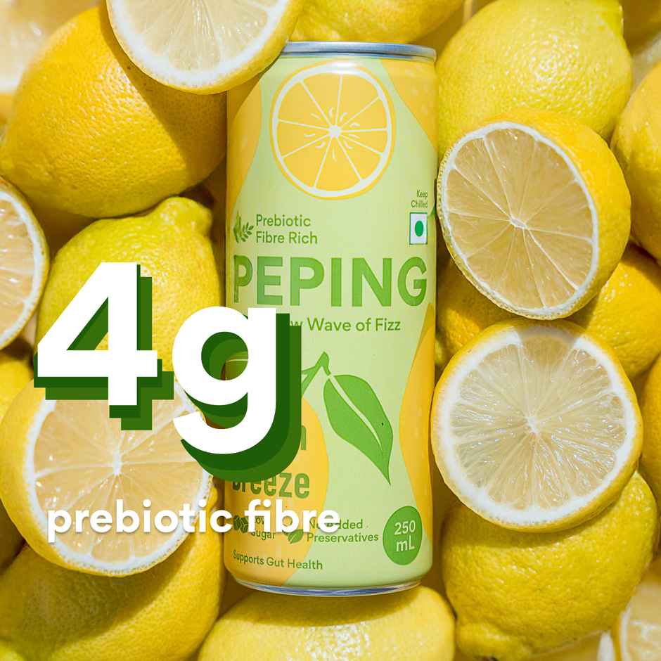 Peping Prebiotic Fizzy Drink | Lemon Breeze
