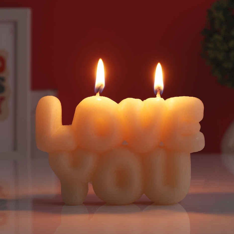 Love You Candle | Premium Valentine Gift for Partners | Oye Happy
