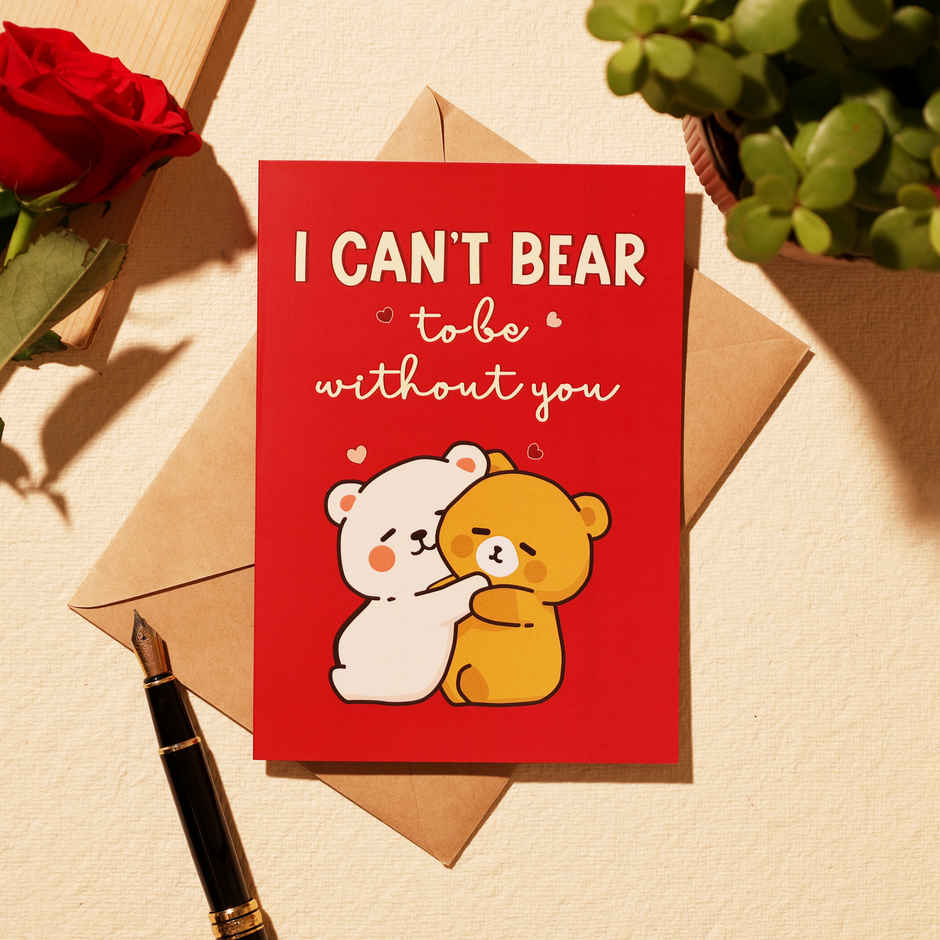 Sweet Teddy Bears Love Greeting Card | Oye Happy