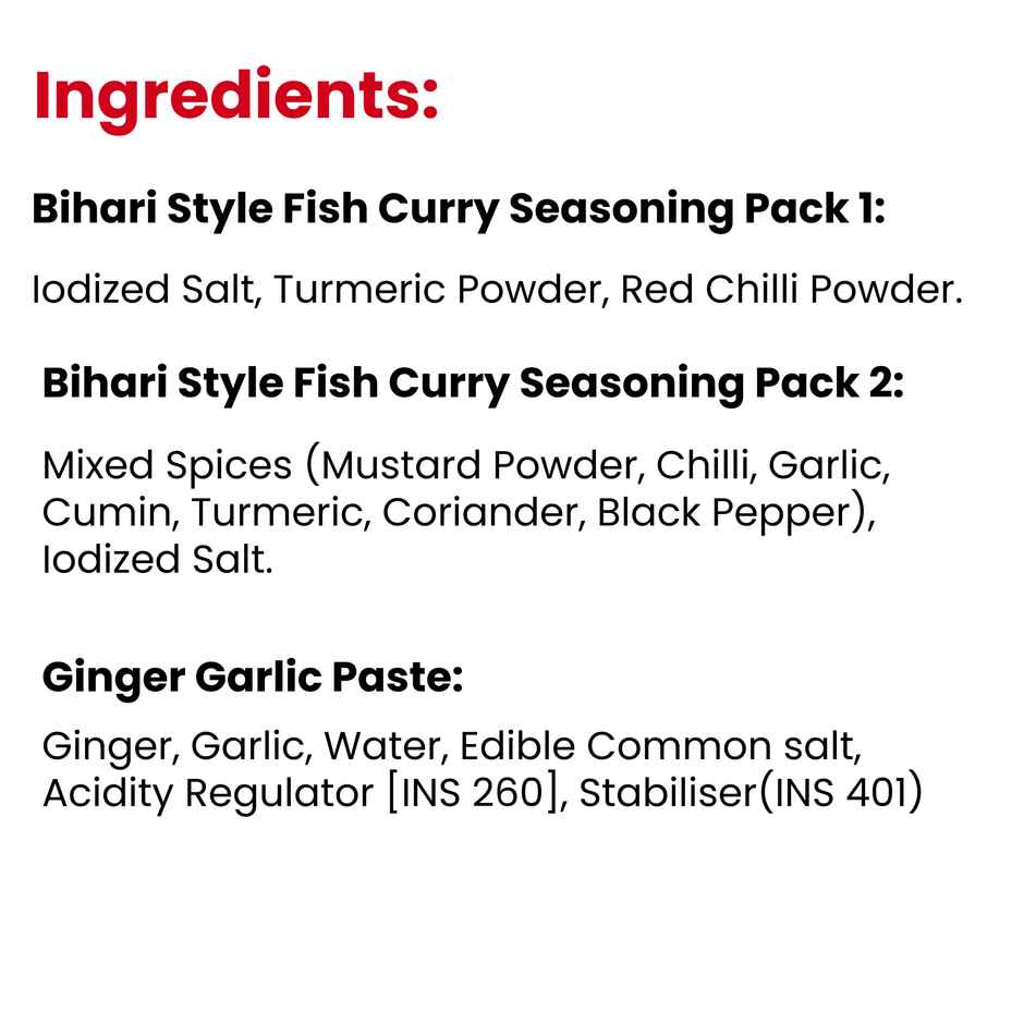 Hidden Chefs Bihari Style Fish Curry Masala Kit | Recipe Kit