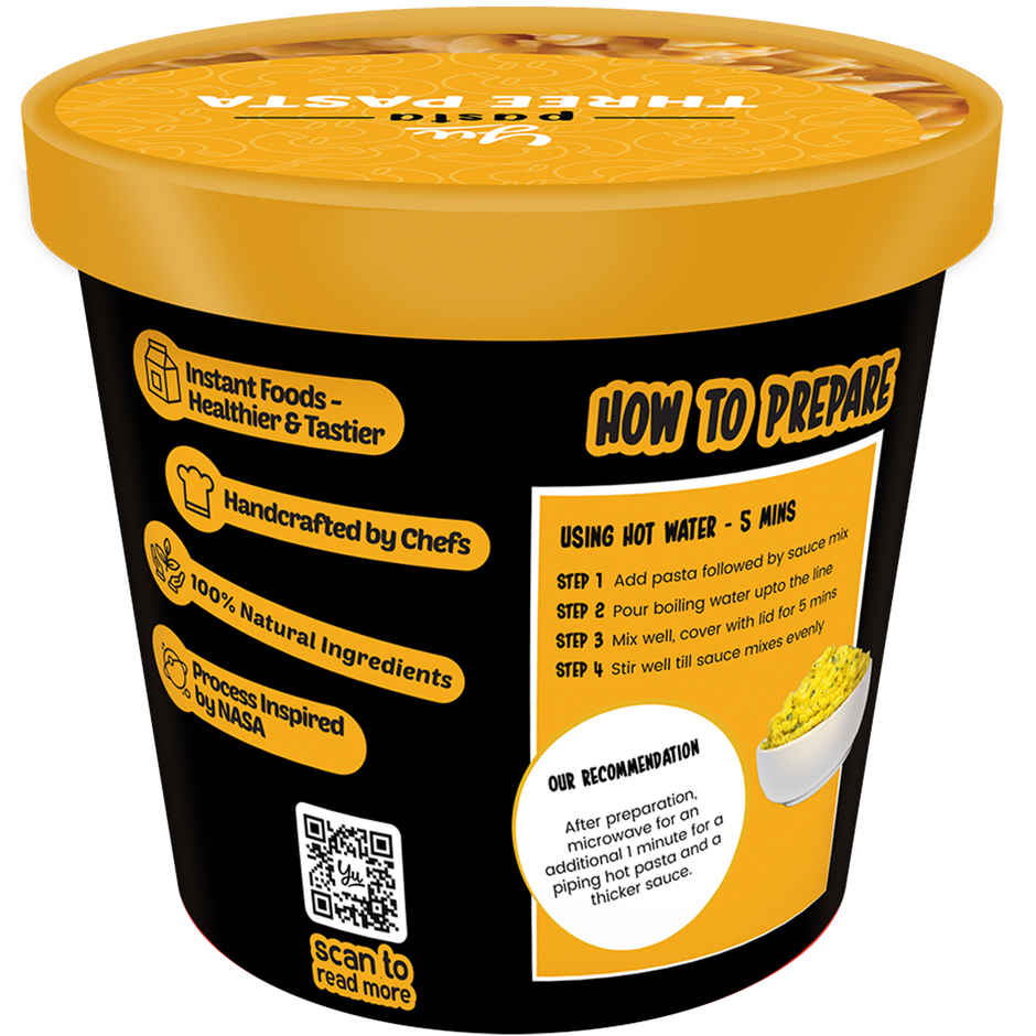 Yu Three Cheese Instant Pasta Cup