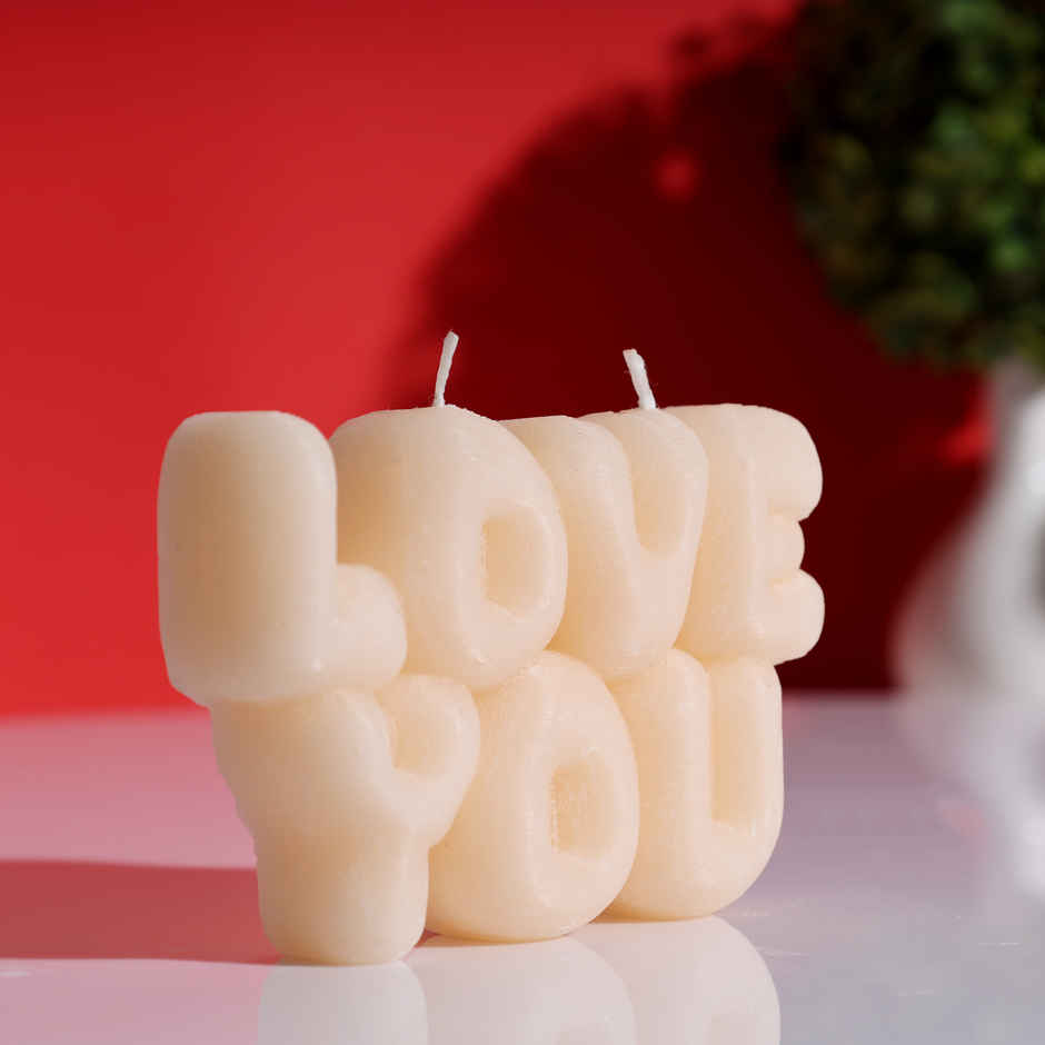Love You Candle | Premium Valentine Gift for Partners | Oye Happy